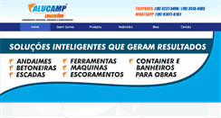 Desktop Screenshot of alucampmaquinas.com.br